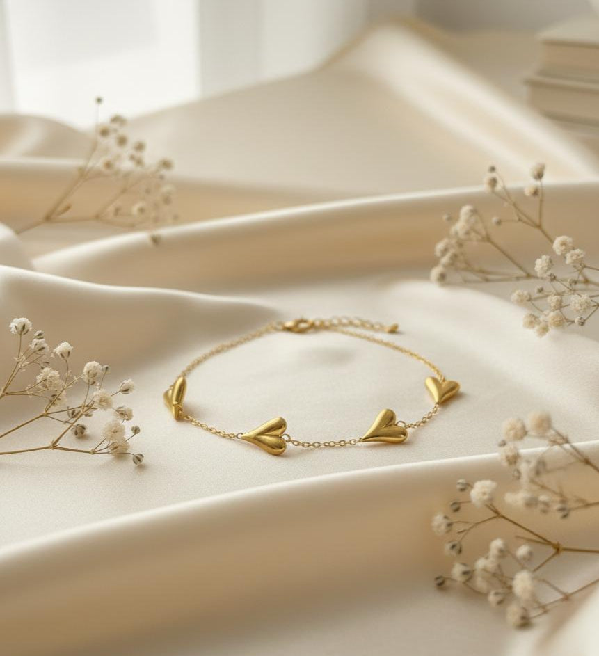 Stainless Steal Heart Bracelet